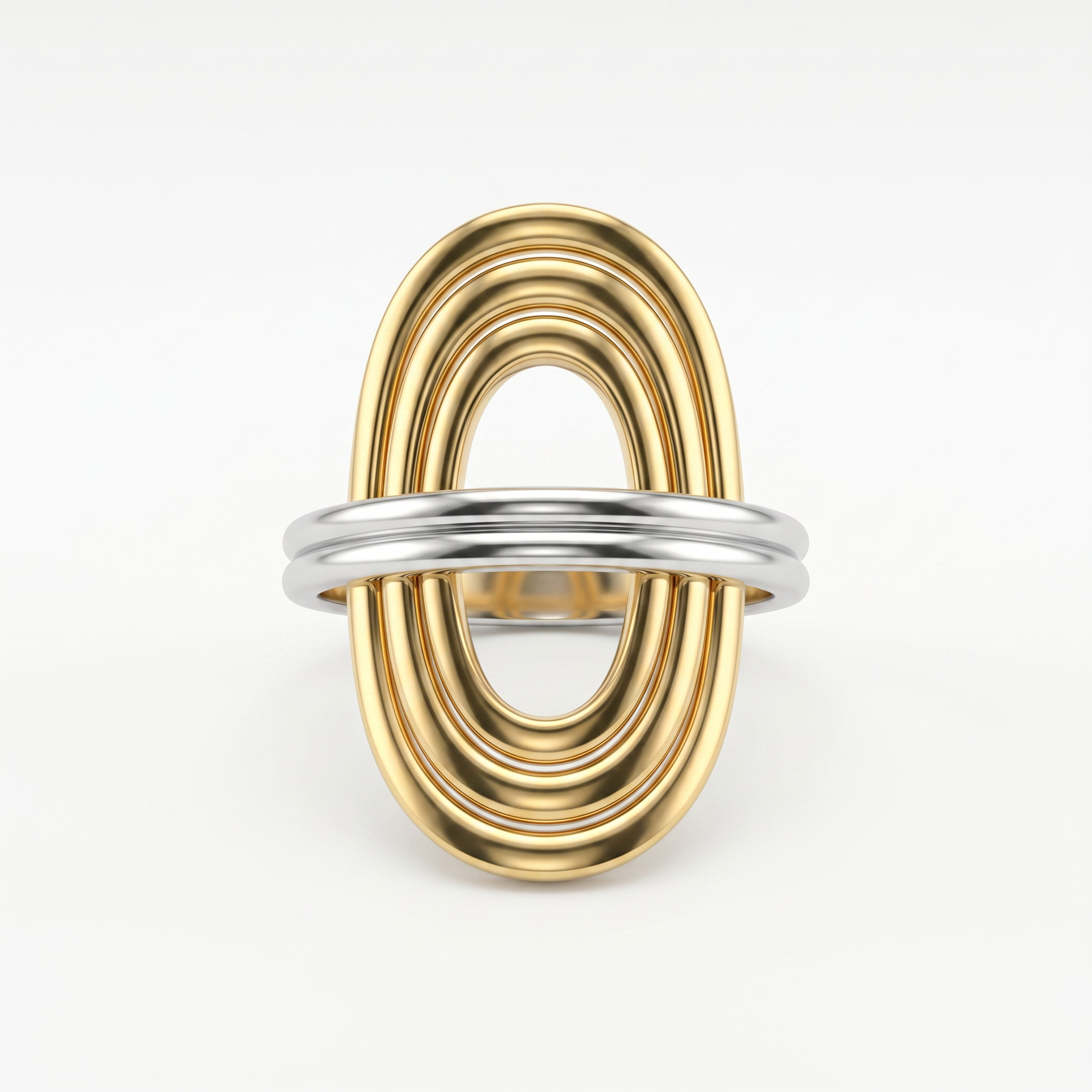 Gold Oval Statement Ring