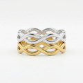 Two-Tone Infinity Braid Ring