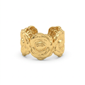 Gold Rose Cuff Ring