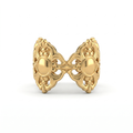 Gold Baroque Cuff Ring