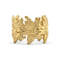 Gold Wild Flower Cuff Ring