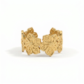 Gold Blossom Cuff Ring