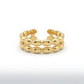 Gold Double Bubble Ring
