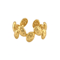Gold Pebble Wave Ring