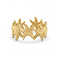 Gold Starfish Band Ring