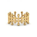 Gold Spike Crown Ring