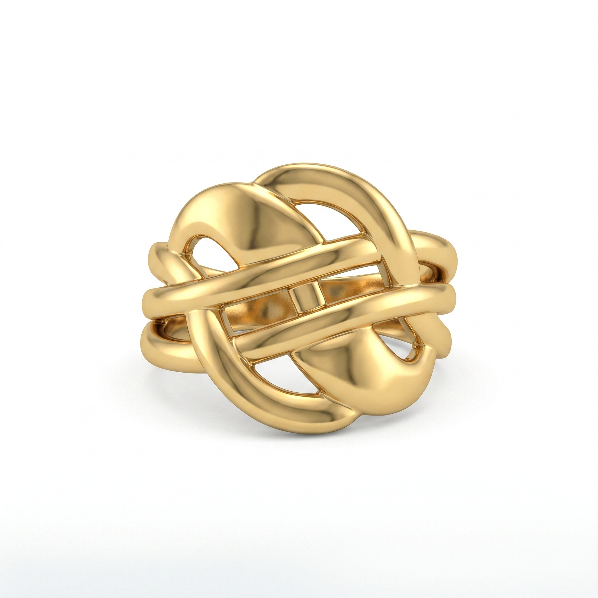 Gold Celtic Ball Knot Ring