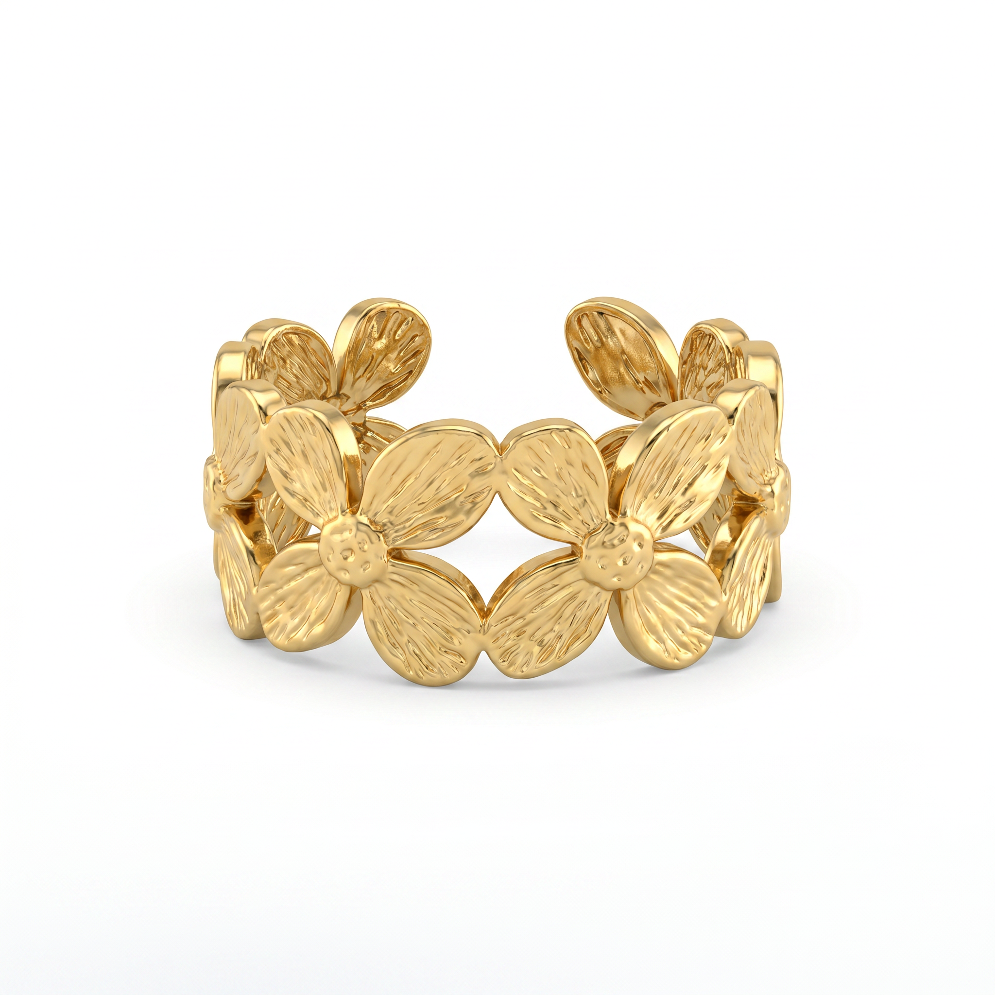 Gold Daisy Petal Ring