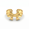 Gold Ribbon Bow Ring