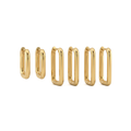 Gold Multi-Size Hoop Earrings Set of 3