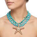 Turquoise Starfish Layered Necklace