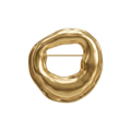 Modern Organic Gold Brooch