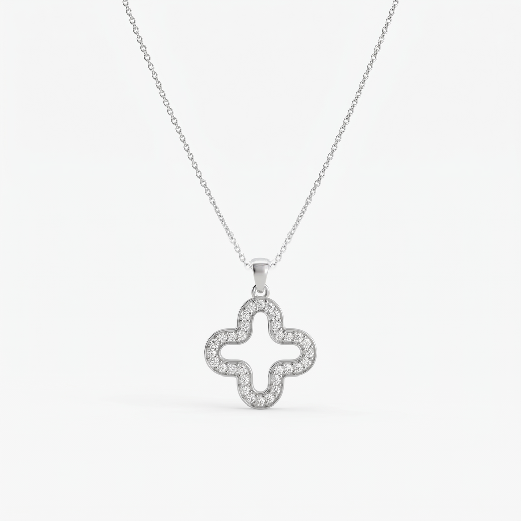 Crystal Clover Necklace ✨