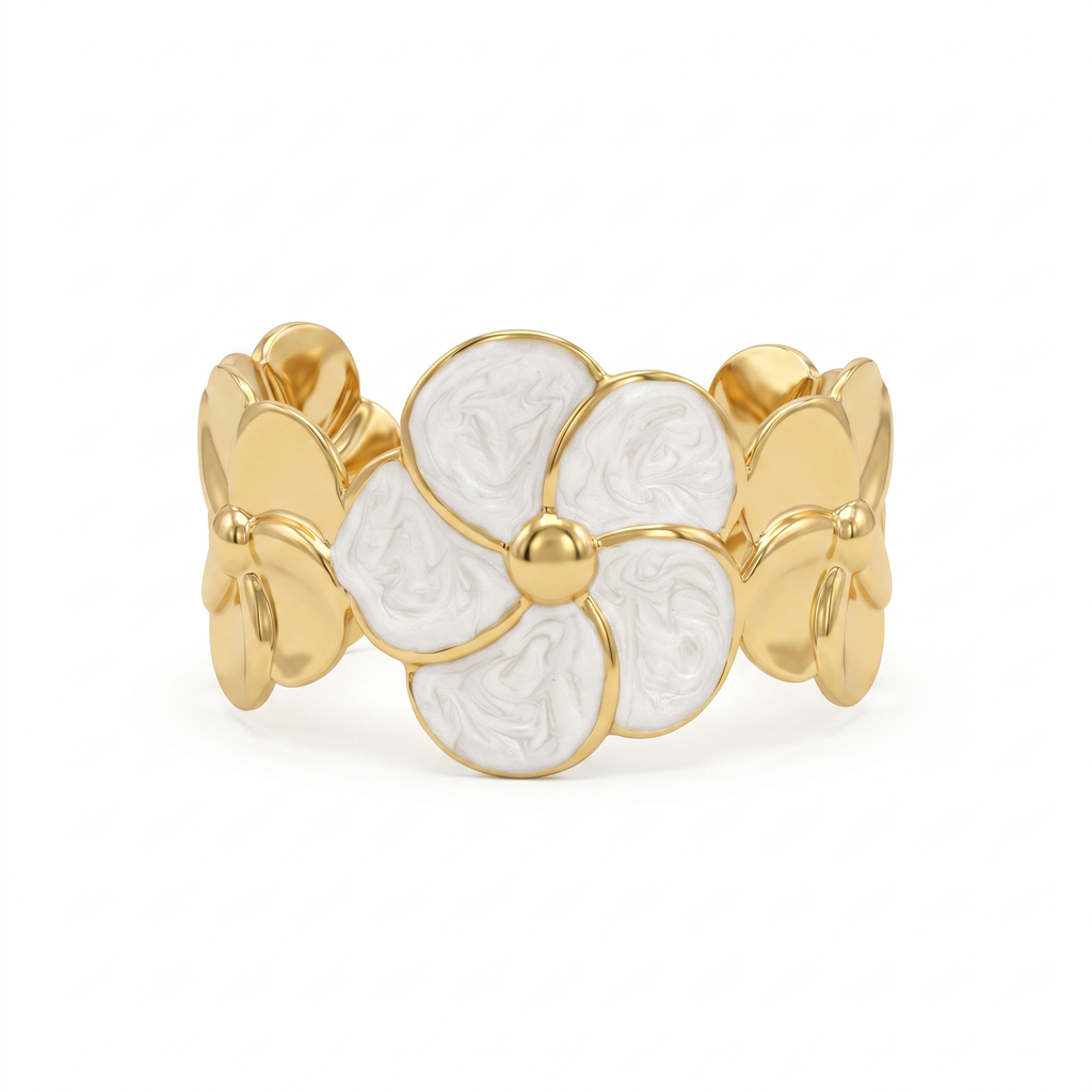 Gold Floral Bracelet