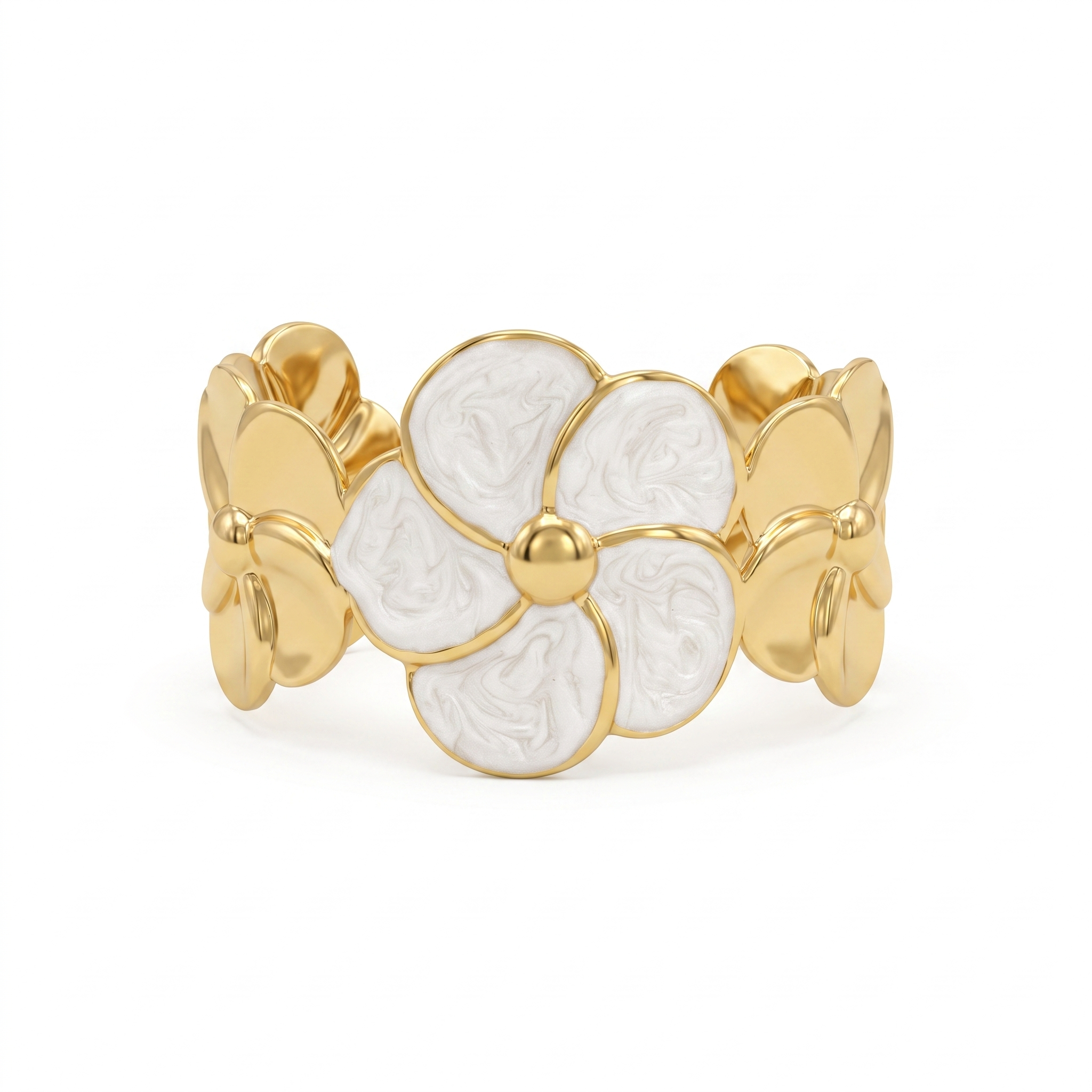Gold Floral Bracelet