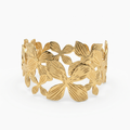Gold Floral Cuff
