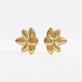 Gold Floral Stud Earrings