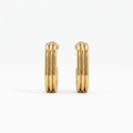 Triple Band Gold Hoop Earrings